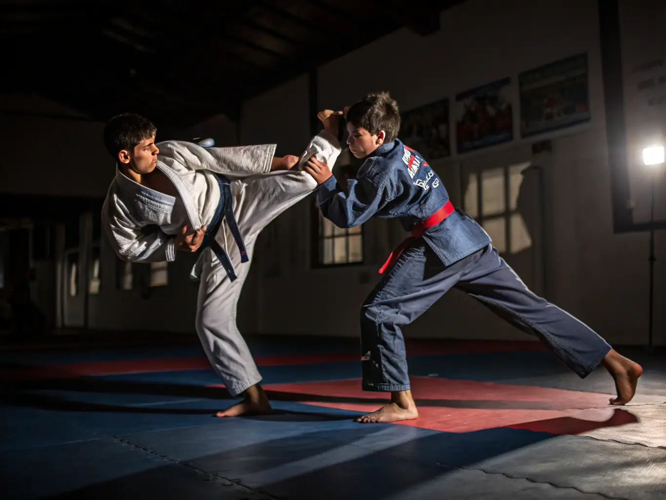 CARBON BJJ team members participating in a local martial arts competition, demonstrating the team's competitive spirit and skill.
